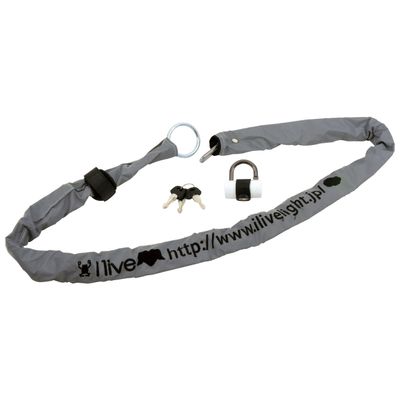I Live Lock Reflect Loop Cain 067818 I Rib Lock Reflective Loop Chain, 0.2 x 47.2 inches (4 x 1200 mm)