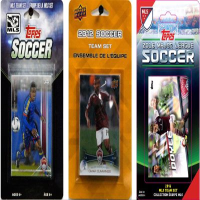 MLS Colorado Rapids 3 Different Trading Card Sets, White