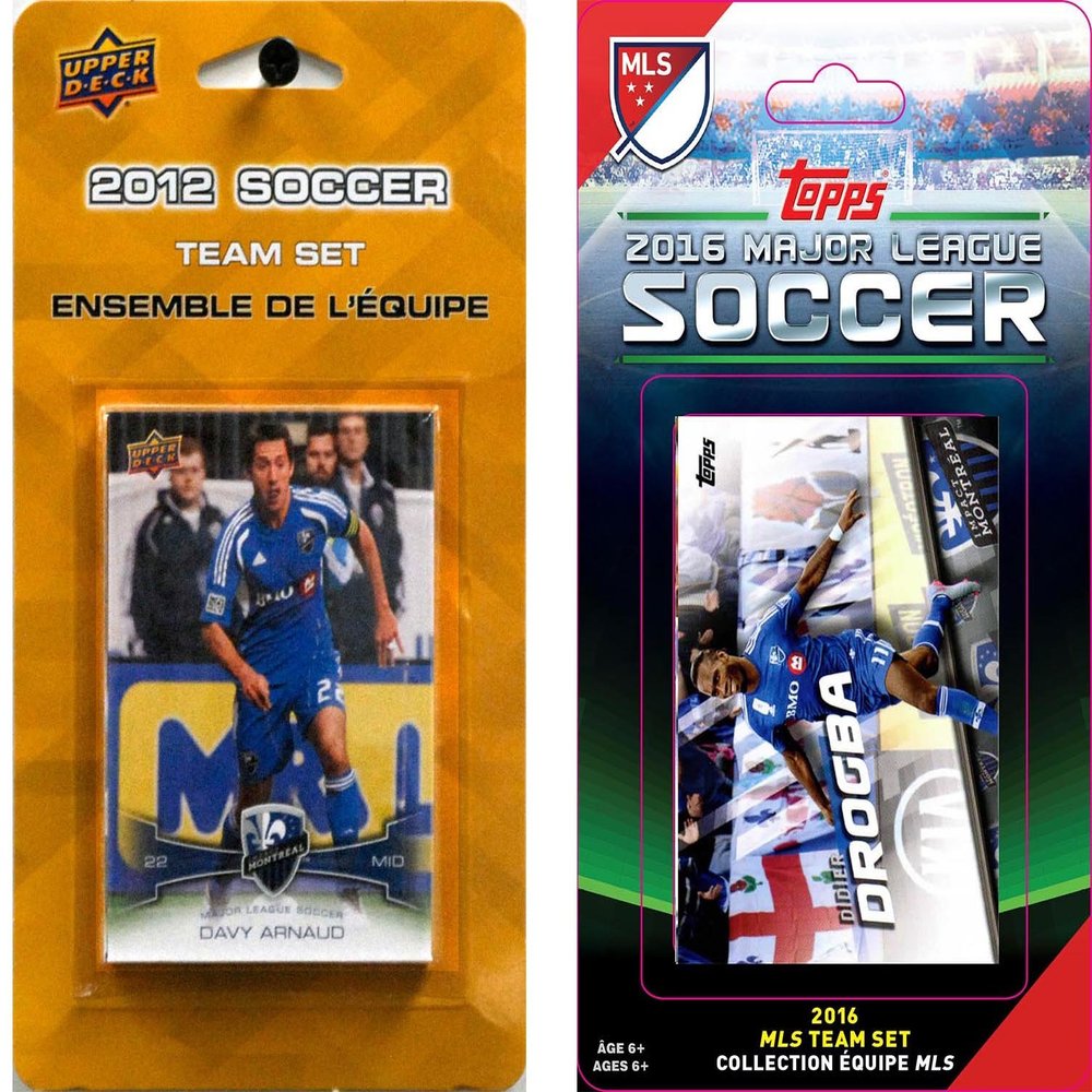 MLS Montreal Impact 2 Different Trading Card Sets, White