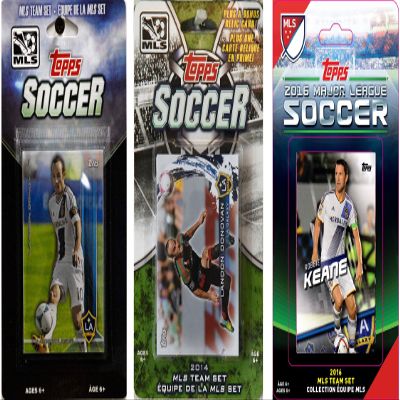MLS Los Angeles Galaxy 3 Different Trading Card Sets, White