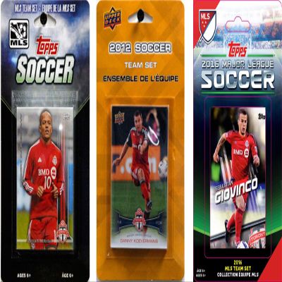 MLS Toronto FC 3 Different Trading Card Sets, White