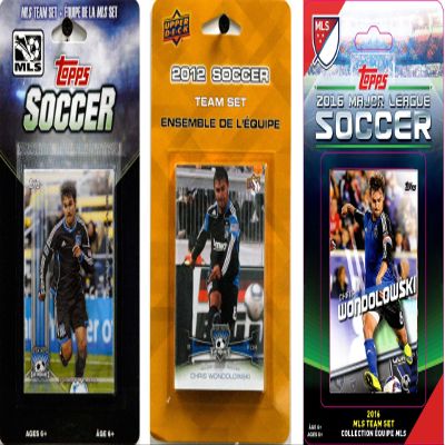 MLS San Jose Earthquakes 3 Different Trading Card Sets, White