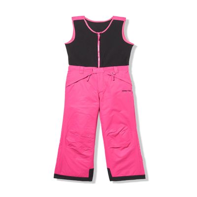 Arctix Kids Limitless Fleece Top Bib Overalls, Fuchsia, Small