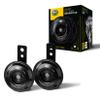 HELLA 012588011 Motorcycle Series Black 12V Disc Horn Kit (Universal Fit-Set/Box) view 1