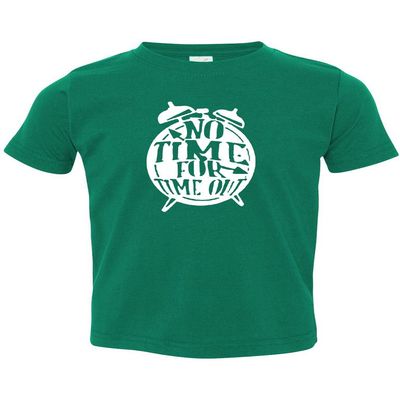 ALLNTRENDS Toddler T Shirt No Time for Time Out Kids Funny T Shirt (3T, Green)