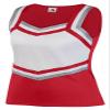 Augusta Sportswear Girls' Pike Shell, Red/White/Metallic Silver, Large view 1