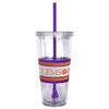 NCAA Clemson Tigers Hype Straw Tumbler, 22-ounce view 2