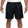 A4 Men's Comfort 7" Lined Tricot Mesh Wicking Short, Black, Large view 1