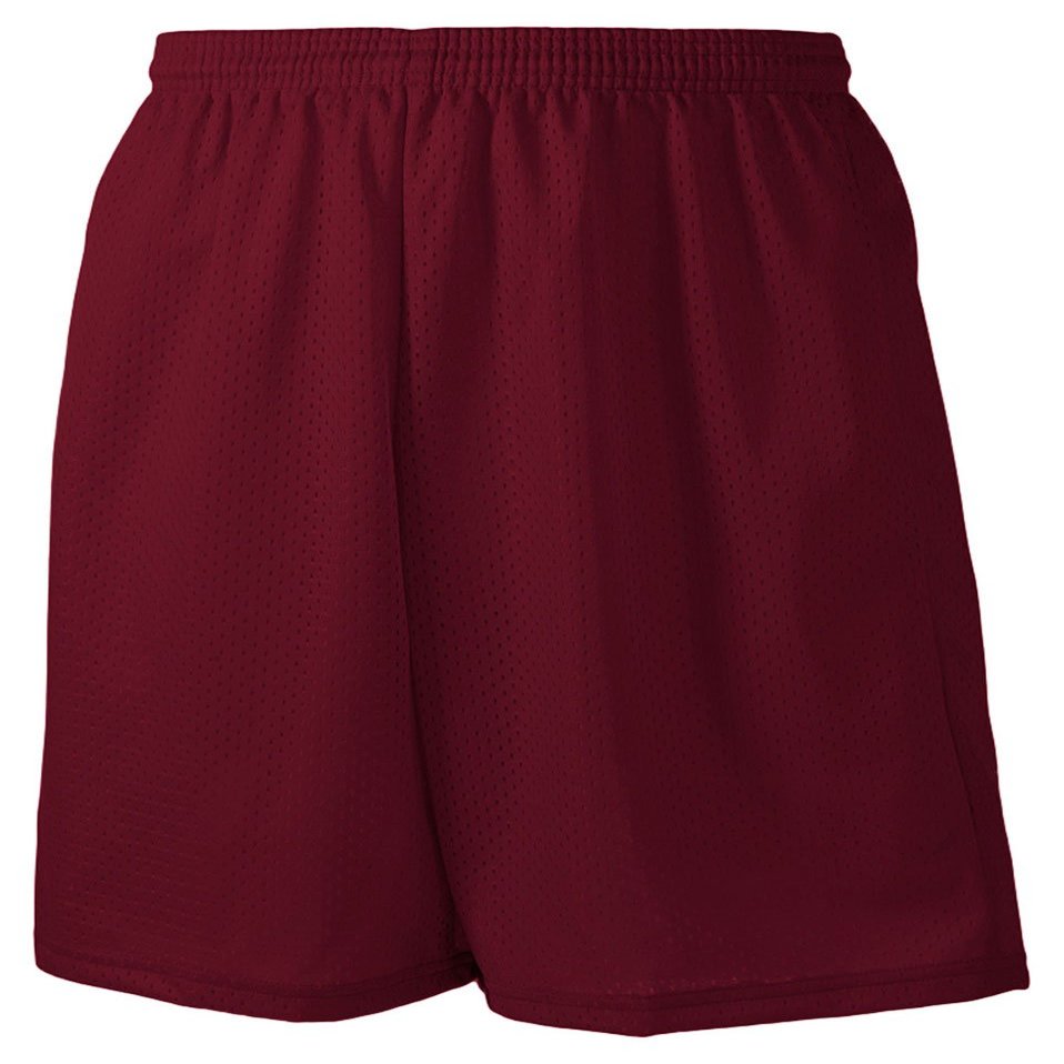 A4 Sprint 9" Lined Tricot Mesh Short N5296 - Maroon - Large