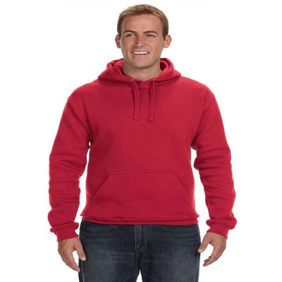 J. America Adult Premium Fleece Pullover Hood, Red, XX-Large