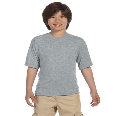 Jerzees Big Boys Crewneck Collar Sport T-Shirt, Athletic Heather, Medium