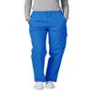 Adar Universal Scrubs for Women - Tapered Cargo Scrub Pants - 506T - Regal Blue - S view 1