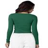 Adar Underscrubs for Women - Long Sleeve Underscrub Comfort Tee - 2900 - Hunter Green - 2X view 2