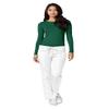 Adar Underscrubs for Women - Long Sleeve Underscrub Comfort Tee - 2900 - Hunter Green - 2X view 4