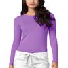 Adar Uniforms Underscrubs for Women - Long Sleeve Underscrub Comfort Tee 2900 Lavender 2X view 1
