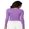 Adar Uniforms Underscrubs for Women - Long Sleeve Underscrub Comfort Tee 2900 Lavender 2X view 2