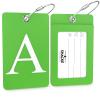 Shacke Luggage Tag Initial  Fully Bendable Tag w/Stainless Steel Loop (Letter A) view 2