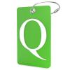 Shacke Luggage Tag Initial - Fully Bendable Tag w/Stainless Steel Loop (Q) view 1