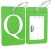 Shacke Luggage Tag Initial - Fully Bendable Tag w/Stainless Steel Loop (Q) view 2