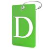 Luggage Tag Initial  Fully Bendable Tag w/Stainless Steel Loop (Letter D) view 1