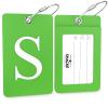 Shacke Luggage Tag Initial  Fully Bendable Tag w/Stainless Steel Loop (Letter S) view 2