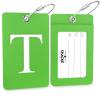 Shacke Luggage Tag Initial  Fully Bendable Tag w/Stainless Steel Loop (Letter T) view 2