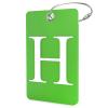 Luggage Tag Initial  Fully Bendable Tag w/Stainless Steel Loop (Letter H) view 1