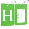 Luggage Tag Initial  Fully Bendable Tag w/Stainless Steel Loop (Letter H) view 2