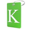 Luggage Tag Initial  Fully Bendable Tag w/Stainless Steel Loop (Letter K) view 1