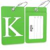 Luggage Tag Initial  Fully Bendable Tag w/Stainless Steel Loop (Letter K) view 2