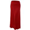 WB670 Womens Fold-Over Maxi Skirt S Red view 1