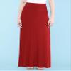 WB670 Womens Fold-Over Maxi Skirt S Red view 2