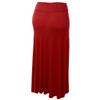 WB670 Womens Fold-Over Maxi Skirt S Red view 3