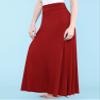 WB670 Womens Fold-Over Maxi Skirt S Red view 4