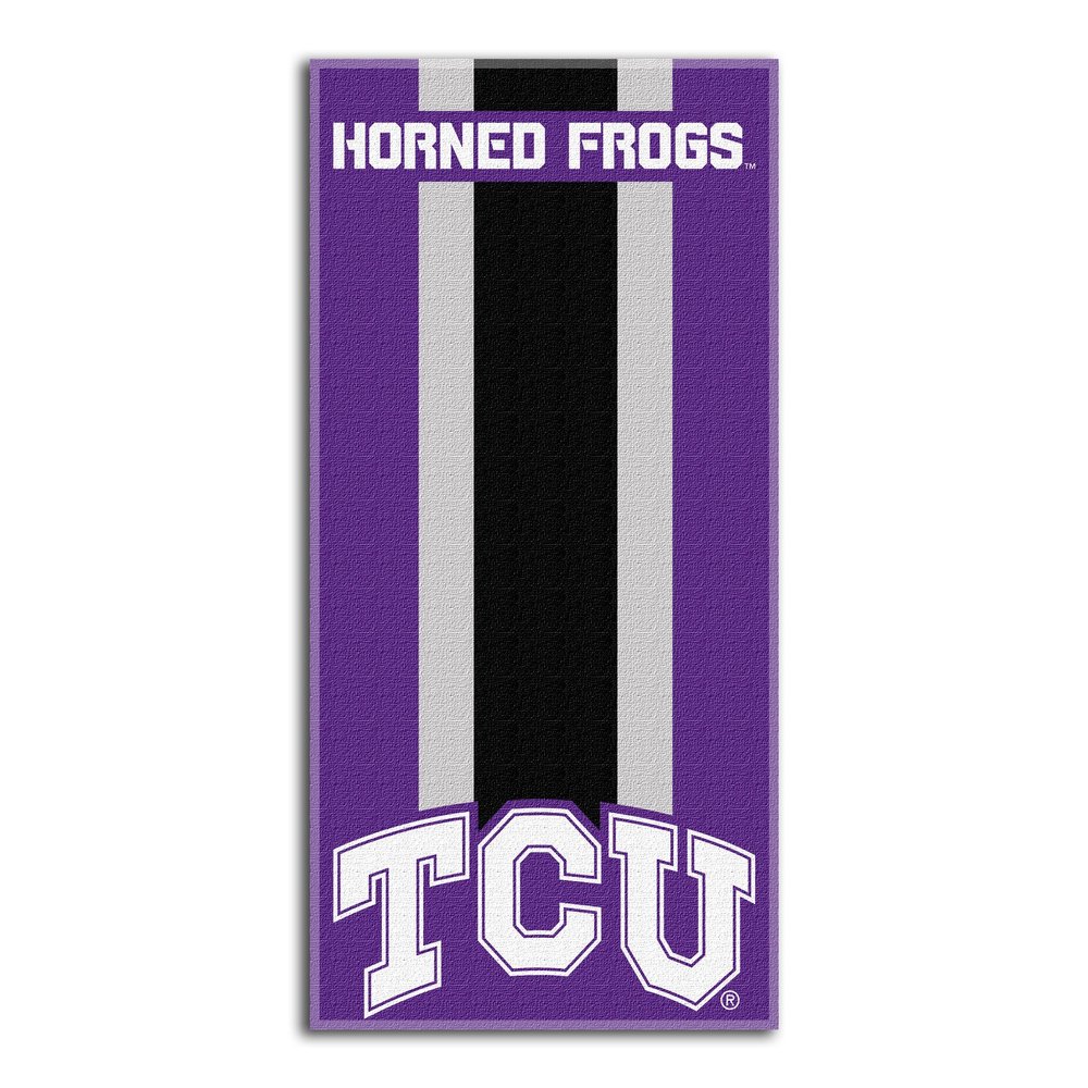Northwest The Company NCAA TCU Horned Frogs Beach Towel, 30" x 60", Zone Read