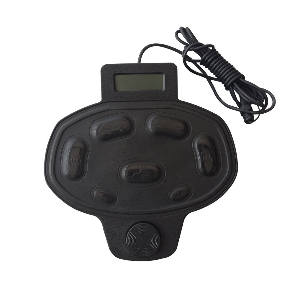 AQUOS Haswing Black 433 H Z Wired Foot Controller/Foot Pedal for Electric Bow Mount or Transom Trolling Motor Accessory for Bass, Jon, Pontoon, Inflatable Boats, Not for GPS Motor