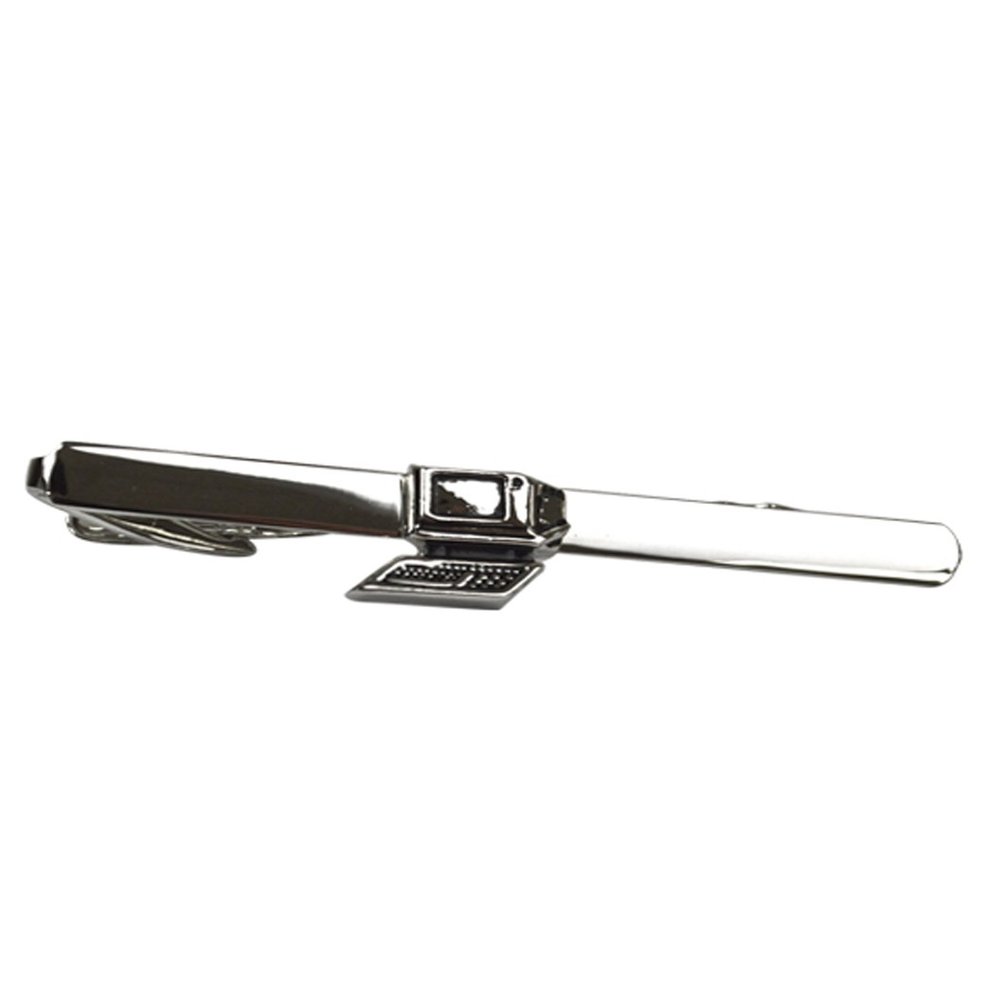 boxed-gifts Men's Fashion Golden & Silvery Tone Novelty Collection Tie Bar