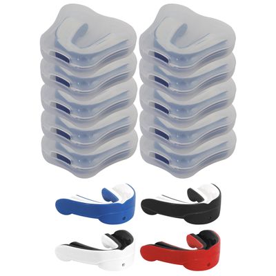 Ringside Reflex Mouthguard (10 Pack), Black/White, One size