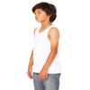 BELLA+CANVAS Big Boys Blend Comfort Jersey Tank Top, White, Large view 3