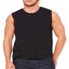 Bella+Canvas Men's Crew Jersey Muscle Tank, Black, Medium view 1