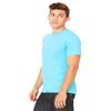 Bella Canvas Men's Taped Shoulders Crewneck T-Shirt, Turquoise, XXX-Large view 3