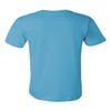 Bella Canvas Men's Taped Shoulders Crewneck T-Shirt, Turquoise, XXX-Large view 4
