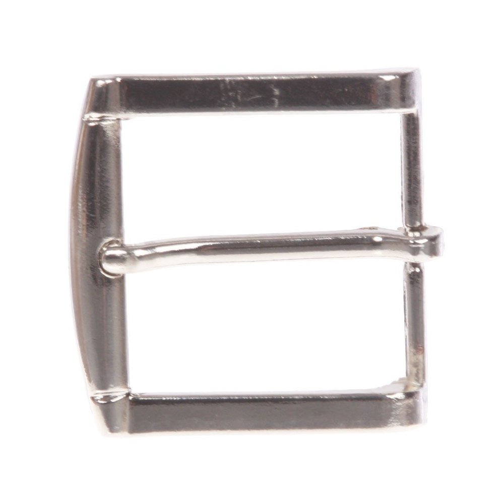 1 1/2" (38 mm) Single Prong Square Belt Buckle Color: Silver