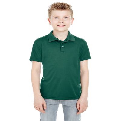 UltraClub Youth Cool & Dry Mesh Piqu Polo M FOREST GREEN