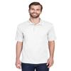 UltraClub Men's Cool & Dry Mesh Piqu Polo 3XL WHITE view 1