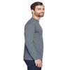 UltraClub Adult Cool Dry Sport Long-Sleeve Interlock T-Shirt 3XL CHARCOAL view 2