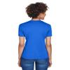 UltraClub Ladies' Cool & Dry Sport V-Neck T-Shirt S ROYAL view 3