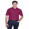 UltraClub Men's Whisper Piqu Polo M WINE view 1