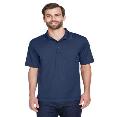 UltraClub Men's Cool & Dry Mesh Piqu Polo M NAVY