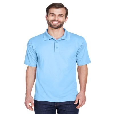 UltraClub Men's Cool & Dry Mesh Piqu Polo 6XL COLUMBIA BLUE